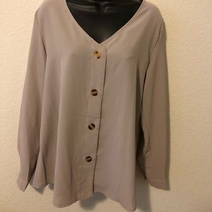 Light weight button up blouse